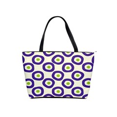 Circle Purple Green White Shoulder Handbags by Alisyart