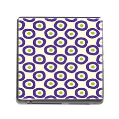 Circle Purple Green White Memory Card Reader (square) by Alisyart