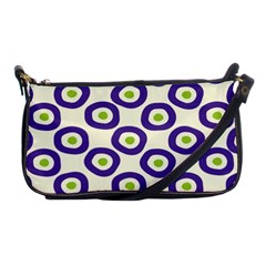 Circle Purple Green White Shoulder Clutch Bags by Alisyart