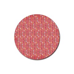 Circle Red Freepapers Paper Rubber Coaster (round)  by Alisyart