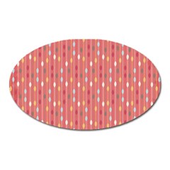 Circle Red Freepapers Paper Oval Magnet by Alisyart