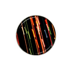 Colorful Diagonal Lights Lines Hat Clip Ball Marker by Alisyart