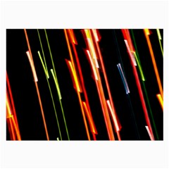 Colorful Diagonal Lights Lines Large Glasses Cloth (2-side) by Alisyart