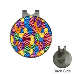 Circles Color Yellow Purple Blu Pink Orange Illusion Hat Clips With Golf Markers by Alisyart