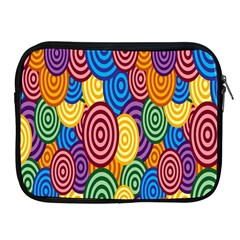 Circles Color Yellow Purple Blu Pink Orange Illusion Apple Ipad 2/3/4 Zipper Cases by Alisyart