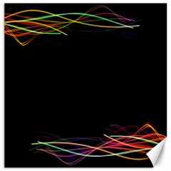 Colorful Light Frame Line Canvas 16  X 16   by Alisyart