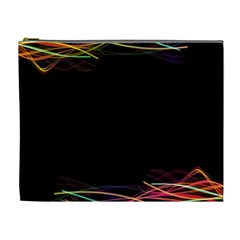 Colorful Light Frame Line Cosmetic Bag (xl)