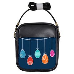 Easter Egg Balloon Pink Blue Red Orange Girls Sling Bags