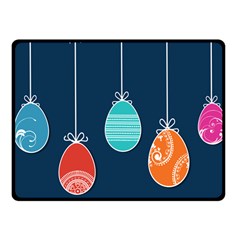 Easter Egg Balloon Pink Blue Red Orange Fleece Blanket (small)