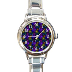 Circles Color Yellow Purple Blu Pink Orange Round Italian Charm Watch by Alisyart