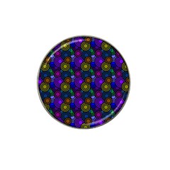 Circles Color Yellow Purple Blu Pink Orange Hat Clip Ball Marker (4 Pack)