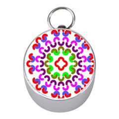 Decoration Red Blue Pink Purple Green Rainbow Mini Silver Compasses by Alisyart