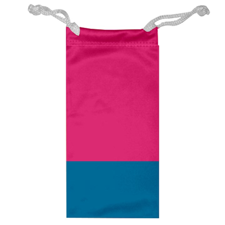 Flag Color Pink Blue Jewelry Bag