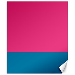 Flag Color Pink Blue Canvas 8  X 10  by Alisyart