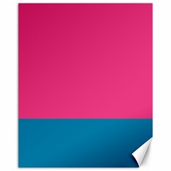 Flag Color Pink Blue Canvas 16  X 20  