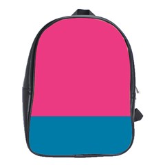 Flag Color Pink Blue School Bags (xl)  by Alisyart