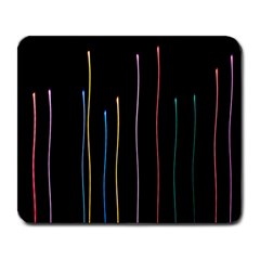 Falling Light Lines Color Pink Blue Yellow Large Mousepads by Alisyart