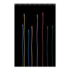 Falling Light Lines Color Pink Blue Yellow Shower Curtain 48  X 72  (small)  by Alisyart