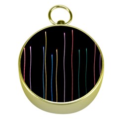 Falling Light Lines Color Pink Blue Yellow Gold Compasses