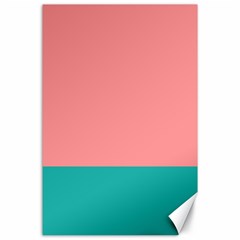 Flag Color Pink Blue Line Canvas 24  X 36  by Alisyart