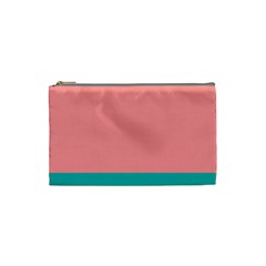 Flag Color Pink Blue Line Cosmetic Bag (small)  by Alisyart