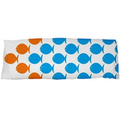 Fish Arrow Orange Blue Body Pillow Case Dakimakura (two Sides)