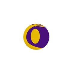 Flag Purple Yellow Circle 1  Mini Magnets