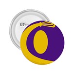 Flag Purple Yellow Circle 2.25  Buttons Front