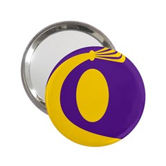 Flag Purple Yellow Circle 2.25  Handbag Mirrors