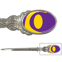 Flag Purple Yellow Circle Letter Openers