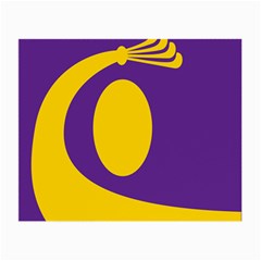 Flag Purple Yellow Circle Small Glasses Cloth