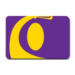 Flag Purple Yellow Circle Small Doormat 