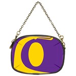 Flag Purple Yellow Circle Chain Purses (One Side)  Front