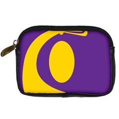 Flag Purple Yellow Circle Digital Camera Cases