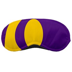 Flag Purple Yellow Circle Sleeping Masks