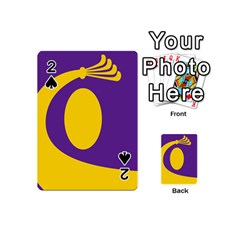 Flag Purple Yellow Circle Playing Cards 54 (mini) 