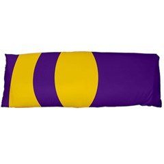 Flag Purple Yellow Circle Body Pillow Case (dakimakura) by Alisyart