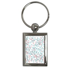 Connect Dots Color Rainbow Blue Red Circle Line Key Chains (rectangle)  by Alisyart