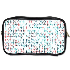 Connect Dots Color Rainbow Blue Red Circle Line Toiletries Bags