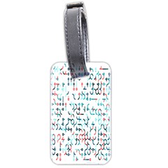 Connect Dots Color Rainbow Blue Red Circle Line Luggage Tags (two Sides)