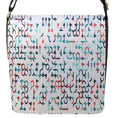 Connect Dots Color Rainbow Blue Red Circle Line Flap Messenger Bag (s) by Alisyart