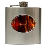 The Burning Of A Bridge Hip Flask (6 oz) Front