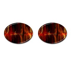 The Burning Of A Bridge Cufflinks (oval)