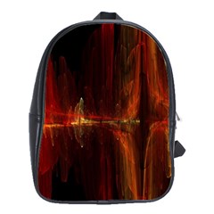 The Burning Of A Bridge School Bags(large)  by designsbyamerianna