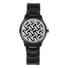 Birds Flock Together Stainless Steel Round Watch