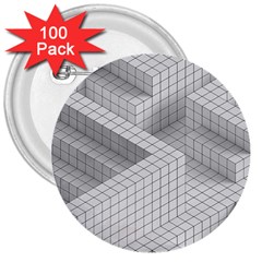 Design Grafis Pattern 3  Buttons (100 Pack)  by Simbadda