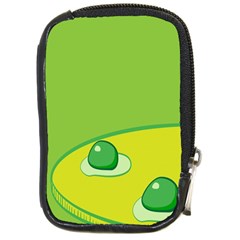 Food Egg Minimalist Yellow Green Compact Camera Cases by Alisyart