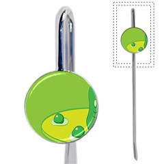 Food Egg Minimalist Yellow Green Book Mark