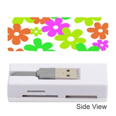 Flowers Floral Sunflower Rainbow Color Pink Orange Green Yellow Memory Card Reader (stick) 