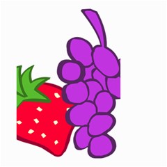 Fruit Grapes Strawberries Red Green Purple Small Garden Flag (two Sides)